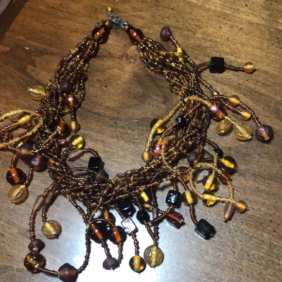 Handcrafted Beautiful Beaded Necklace 8 Strands - Picture 10 of 10